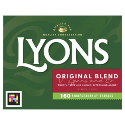 Picture of Lyons Green Tea Bags (Original) 160s  X8